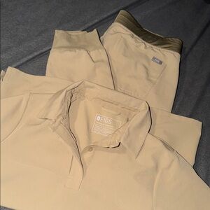 Figs Tan set scrubs